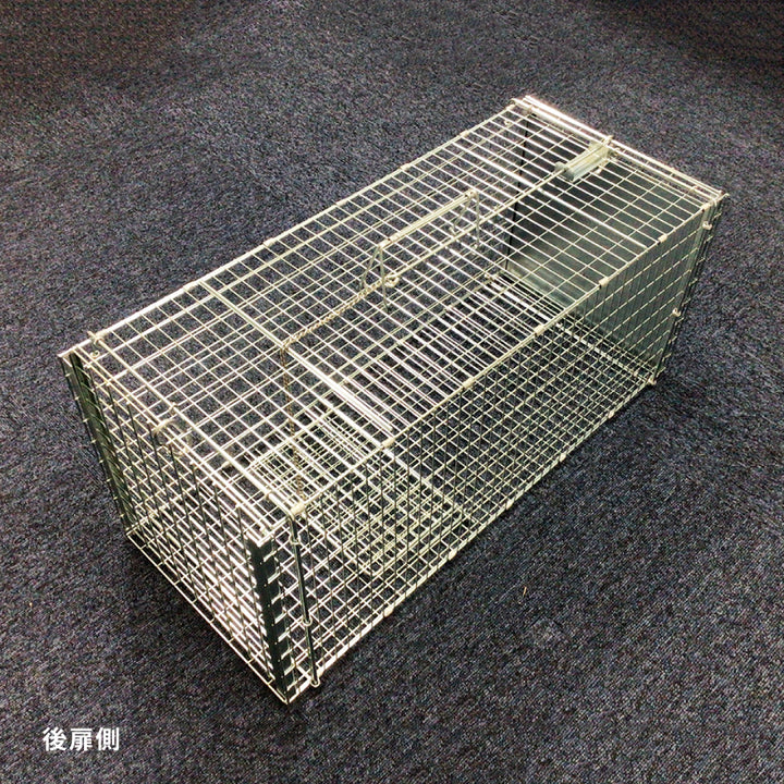 猫　捕獲器　丸十金網　スライド式 猫捕獲器丸十金網スライド式
