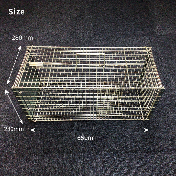 猫　捕獲器　丸十金網　スライド式 猫捕獲器丸十金網スライド式