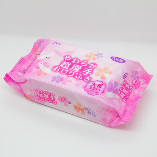 常裕パルプ工業　JOYU　やわらか超厚手 おしりふき（大判厚手35枚入）　【品番：4595641962023】