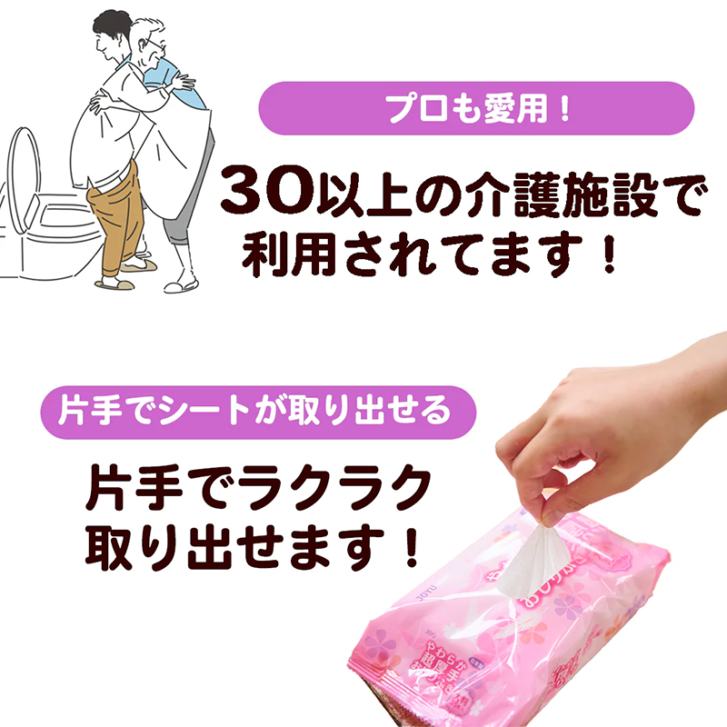 常裕パルプ工業　JOYU　やわらか超厚手 おしりふき（大判厚手35枚入）　【品番：4595641962023】