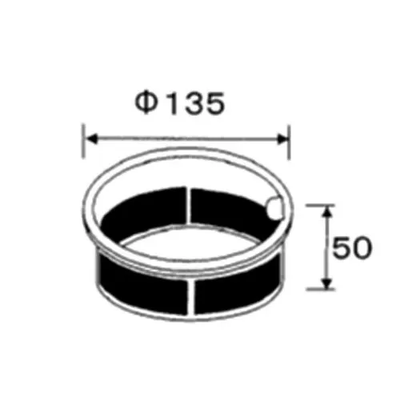 LIXIL（サンウェーブ）　排水カゴ　【品番：A-Pゴミカゴ50H-K】