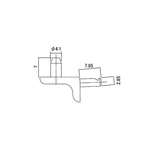 【メール便対応】LIXIL（サンウェーブ）　タナウケ部品　【品番：A-タナウケSセツト（4）】