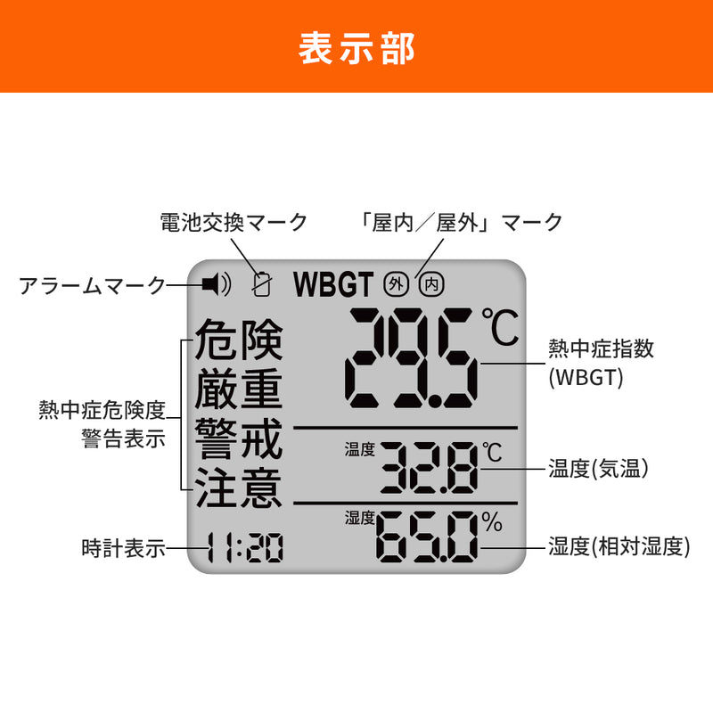 小林薬品　RABLISS 黒球式熱中症指数計　【品番：KO392】