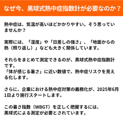 小林薬品　RABLISS 黒球式熱中症指数計　【品番：KO392】