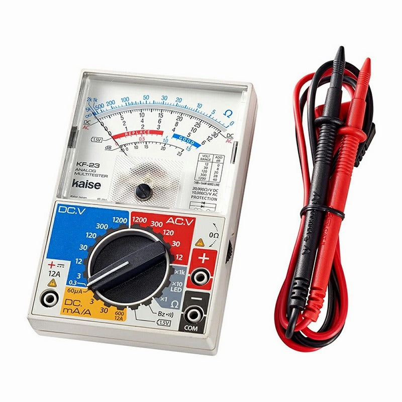 朝日電器（ELPA）　アナログマルチテスター　【品番：KF-23】