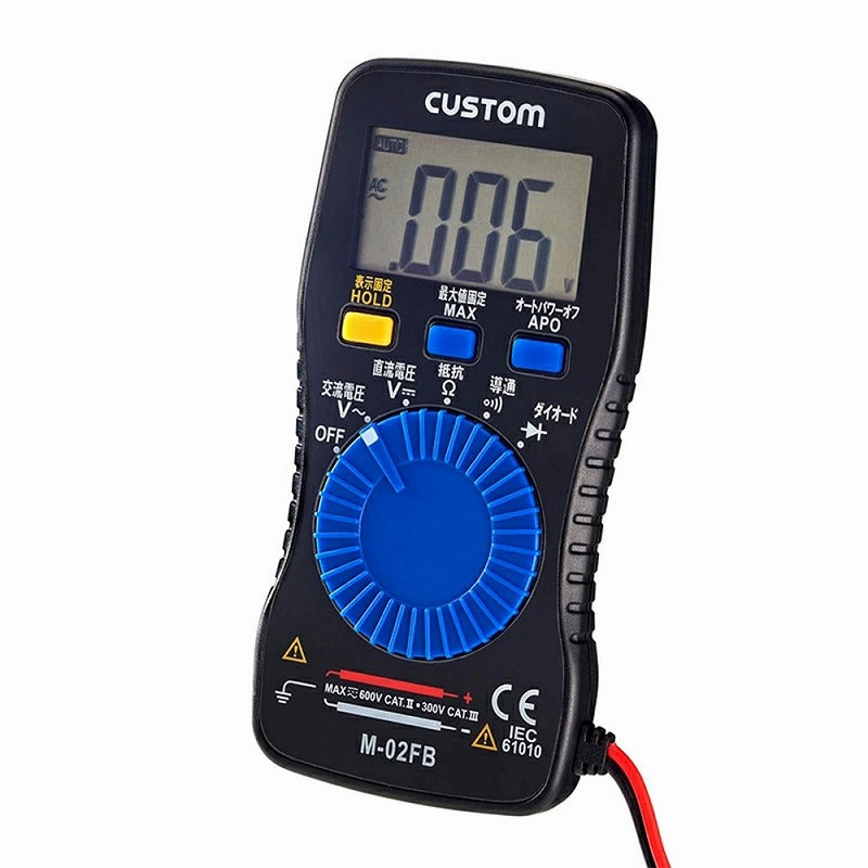 【メール便対応】朝日電器（ELPA）　デジタルマルチテスター　【品番：M-02FB】