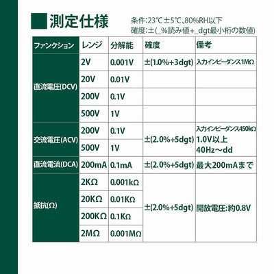 【メール便対応】朝日電器（ELPA）　デジタルマルチテスター　【品番：M-01FB】
