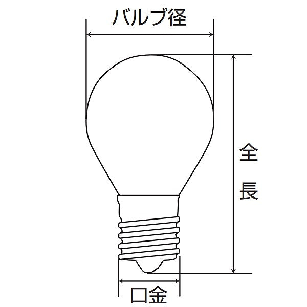 朝日電器（ELPA）　非常灯用電球 40W E17　クリア　【品番：G-142H】