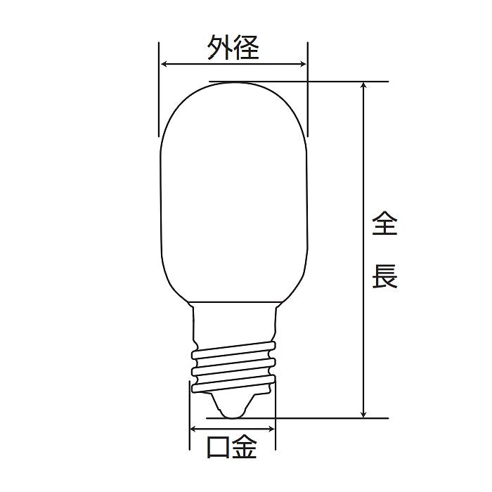 朝日電器（ELPA）　ナツメタイプLED装飾電球 E12　クリアイエロー 　【品番：LDT1CY-G-E12-G109】