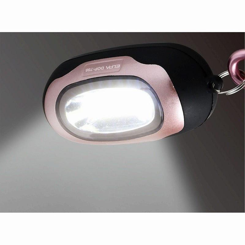 【メール便対応】朝日電器（ELPA）　LEDキーライト　ピンク　【品番：DOP-788（PK）】