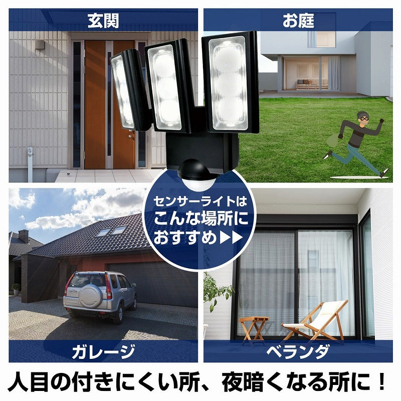 朝日電器（ELPA）　防雨センサーライト（乾電池式） 　【品番：ESL-313DC】