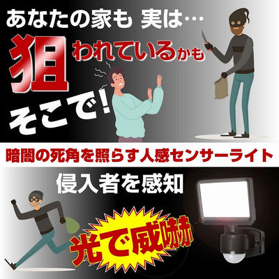 朝日電器（ELPA）　防雨センサーライト（コンセント式）　【品番：ESL-SS421AC】