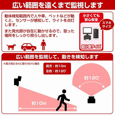 朝日電器（ELPA）　防雨センサーライト（コンセント式）　【品番：ESL-SS421AC】