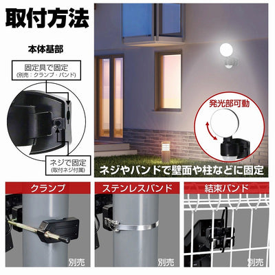 朝日電器（ELPA）　防雨センサーライト（コンセント式）　【品番：ESL-SS411AC】