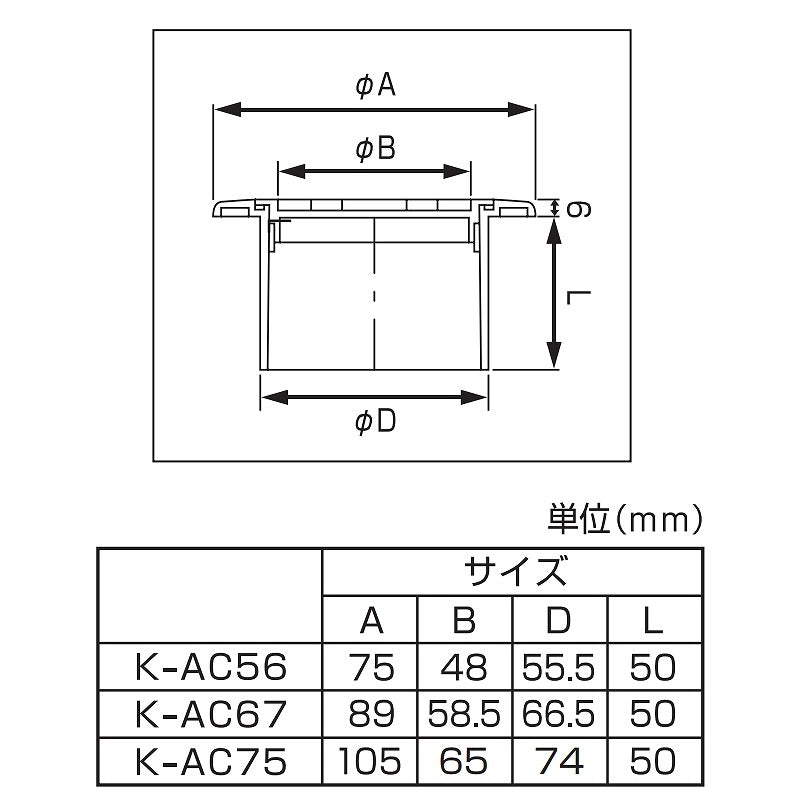 【在庫処分】朝日電器（ELPA）　クーラーキャップ　【品番：K-AC67】