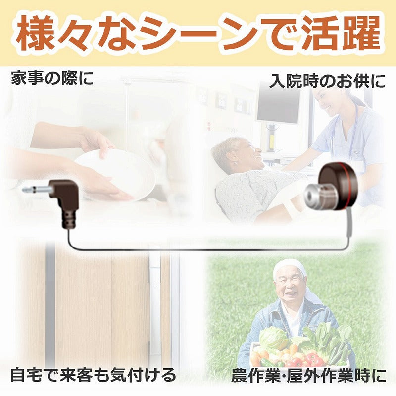 【メール便対応】朝日電器（ELPA）　ラジオ用イヤホン 2.5φL型超ミニプラグ　【品番：RE-04L（BK）】