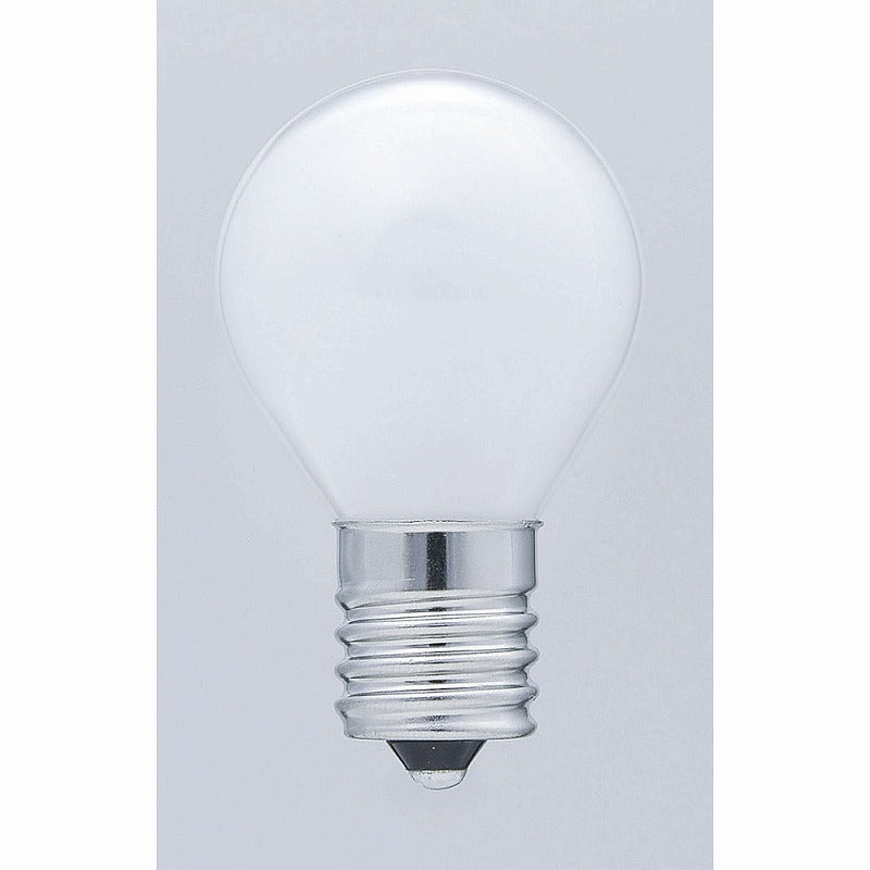 朝日電器（ELPA）　ミニクリプトン球 25W E17　ホワイト　【品番：G-102H（W）】