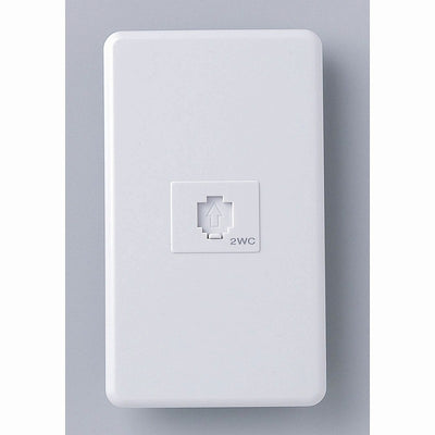 【メール便対応】朝日電器（ELPA）　テレホン埋込コンセント（6極2芯用）　【品番：TEA-045】