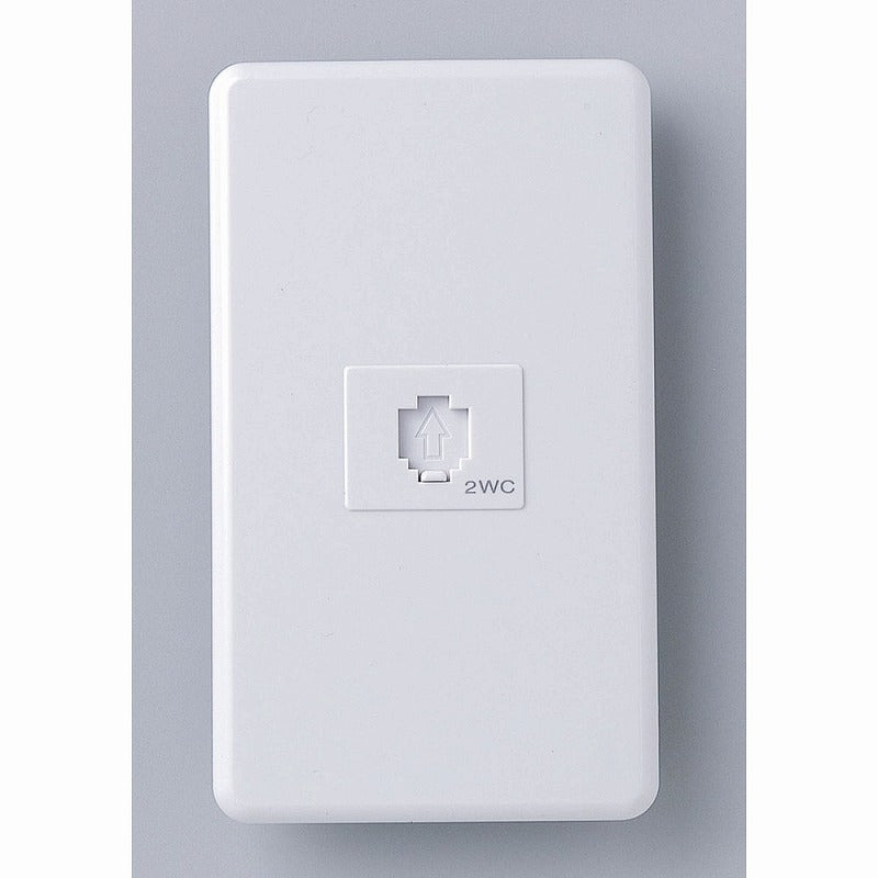 【メール便対応】朝日電器（ELPA）　テレホン埋込コンセント（6極2芯用）　【品番：TEA-045】