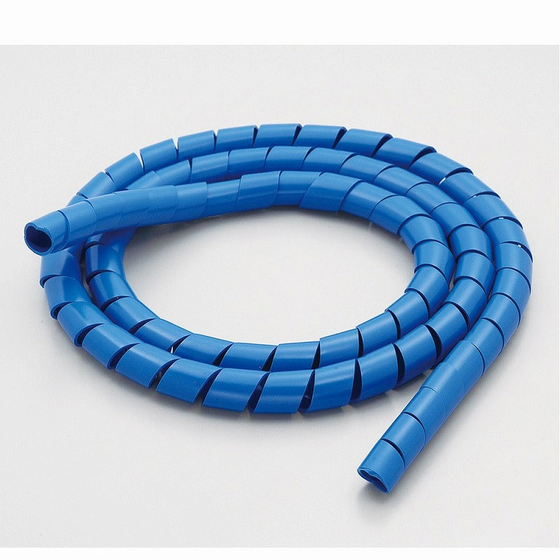 【メール便対応】朝日電器（ELPA）　コイルチューブ φ10mm・1m　ブルー　【品番：CT-N690P（BL）】
