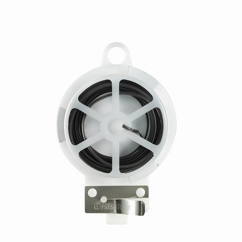 【メール便対応】朝日電器（ELPA）　ビニールタイ（カッター付） 10m　ブラック　【品番：CB-N10P（BK）】