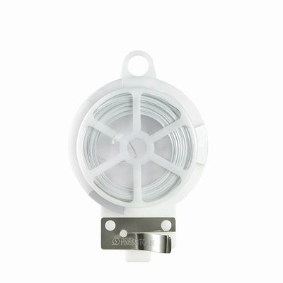 【在庫処分】【メール便対応】朝日電器（ELPA）　ビニールタイ（カッター付） 10m　ホワイト　【品番：CB-N10P（WH）】
