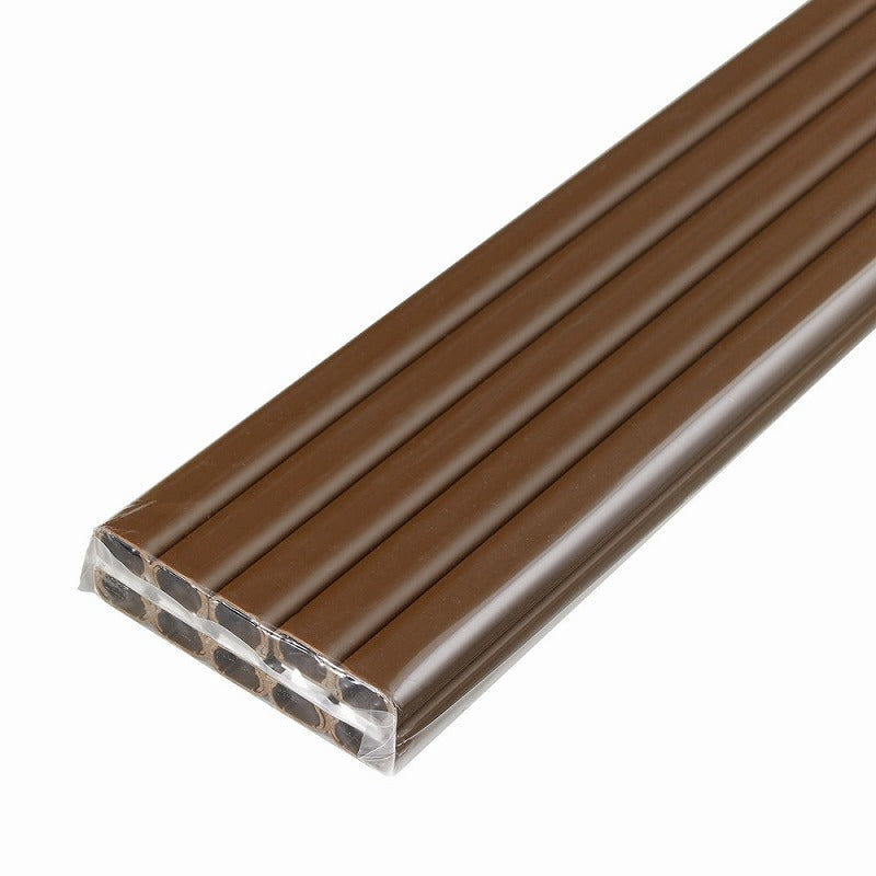 朝日電器（ELPA）　壁用テープ付ABSモール 1号 1m 10本入　ブラウン　【品番：M-T1110P（BR）】
