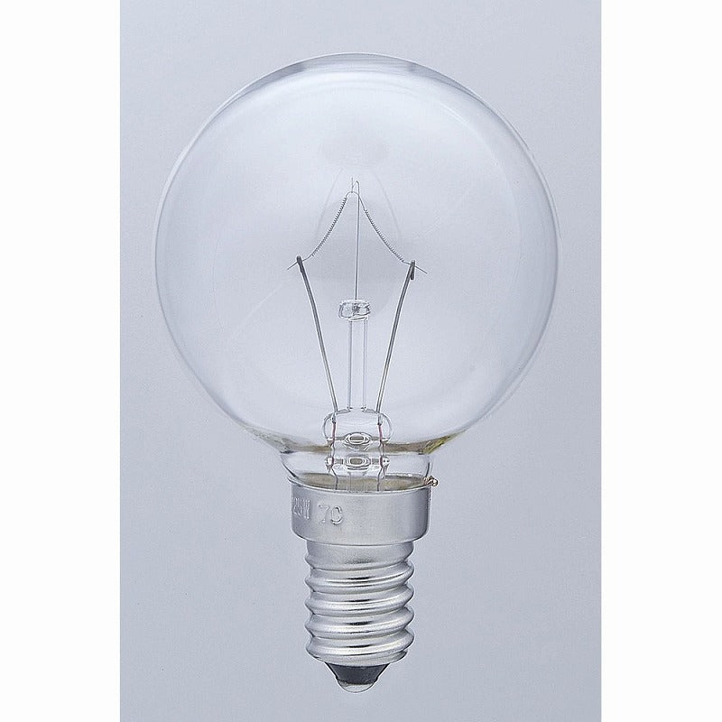 朝日電器（ELPA）　ミニボール球 25W E14　クリア　【品番：G-801H（C）】