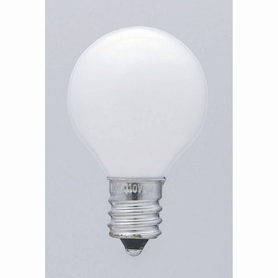 朝日電器（ELPA）　国民球 5W E12　ホワイト　【品番：G-12H（W）】