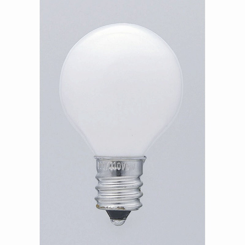 朝日電器（ELPA）　国民球 5W E12　ホワイト　【品番：G-12H（W）】