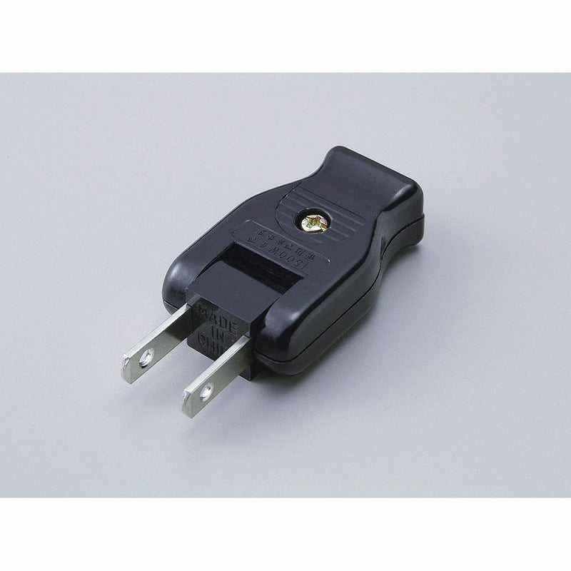 【メール便対応】朝日電器（ELPA）　ムービープラグ　ブラック　【品番：A-24H（BK）】