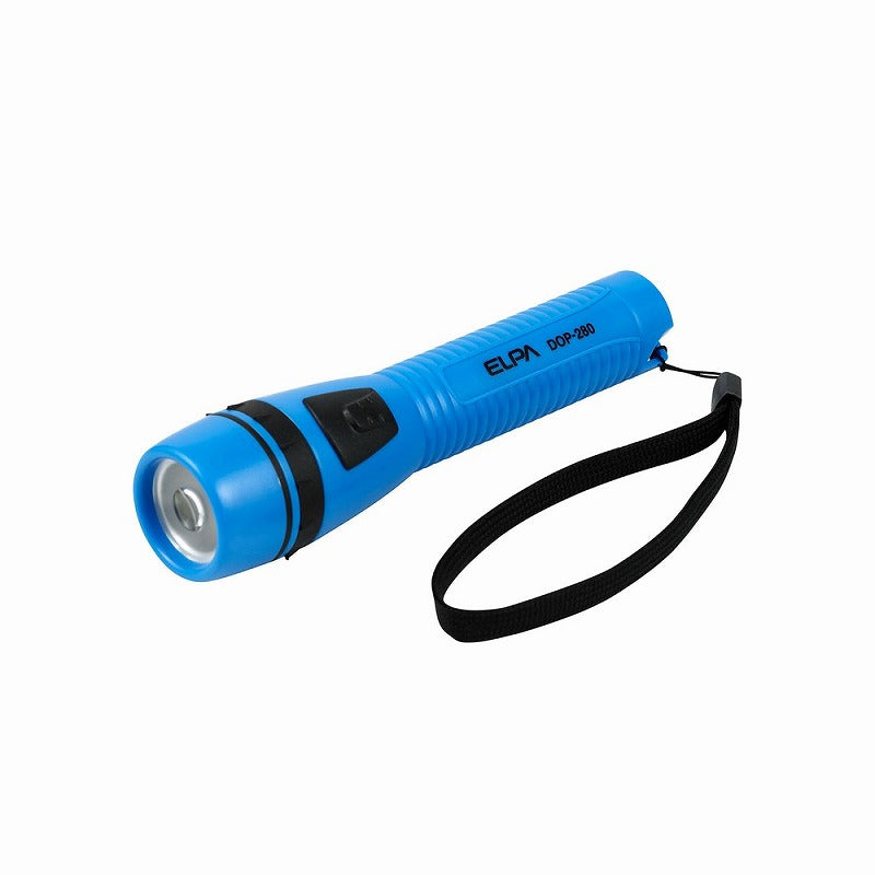 朝日電器（ELPA）　LED懐中電灯　ブルー　【品番：DOP-280（BL）】