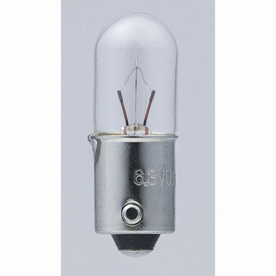 朝日電器（ELPA）　表示灯用電球 6.3V BA9S　クリア　【品番：G-132H】