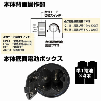 朝日電器（ELPA）　もてなしのあかり 据置・大 白色　ダークブラウン　【品番：HLH-1202（DB）】