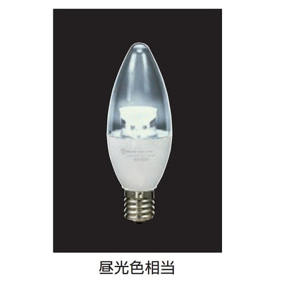 朝日電器（ELPA）　シャンデリアタイプLED電球 E17　昼光色　【品番：LDC4CD-E17-G350】