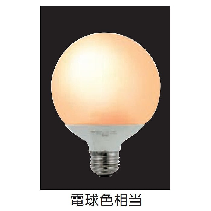 朝日電器（ELPA）　ボール電球形蛍光ランプ 40W形 E26　電球色　【品番：EFG10EL/8-G042H】