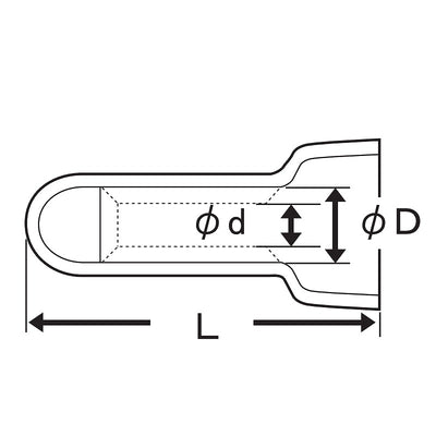 朝日電器（ELPA）　CE-5 閉端接続子 70個入　【品番：CE-5B70P】