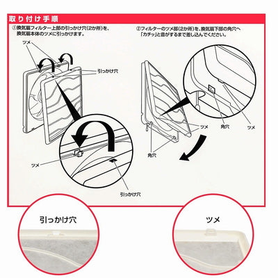 朝日電器（ELPA）　換気扇フィルター 東芝用（2枚入）　【品番：EKF-25T】