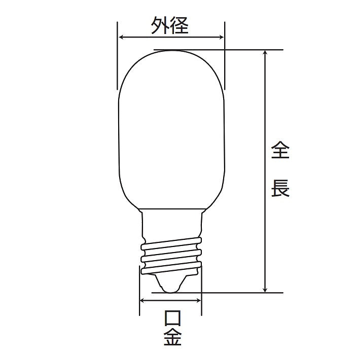 【在庫処分】朝日電器（ELPA）　ナツメタイプLED電球 E17　クリア電球色　【品番：LDT1CL-G-E17-G116】