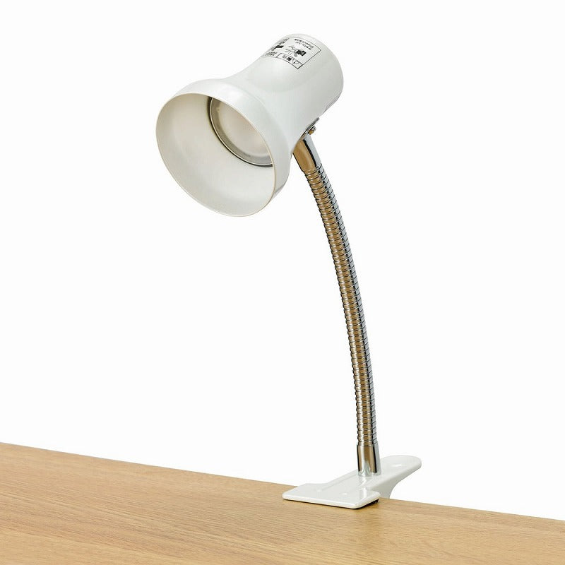 朝日電器（ELPA）　LEDクリップライト 電球色　パールホワイト　【品番：SPOT-LL101L（PW）】