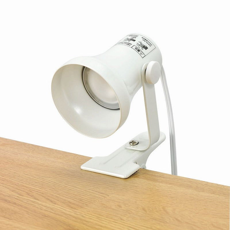 朝日電器（ELPA）　LEDクリップライト 電球色　パールホワイト　【品番：SPOT-L101L（PW）】
