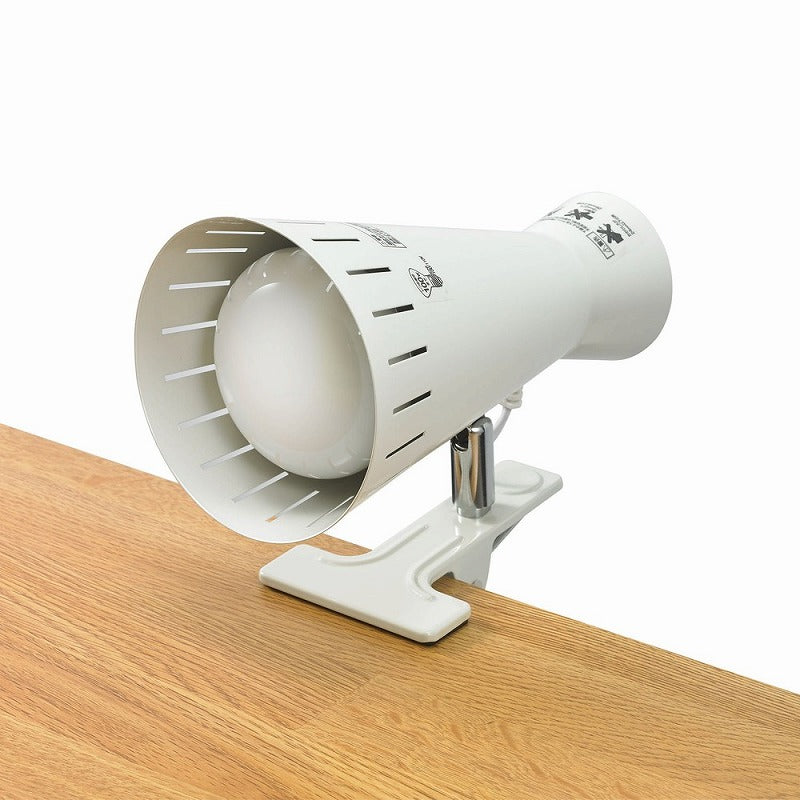 朝日電器（ELPA）　クリップライト（電球なし）　パールホワイト　【品番：SPOT-BNE100C（PW）】