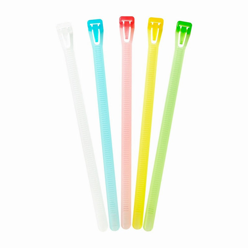 【メール便対応】朝日電器（ELPA）　makimaki スケルトンリピートタイ 150mm・5本入　【品番：TUH-SR150（AS）】