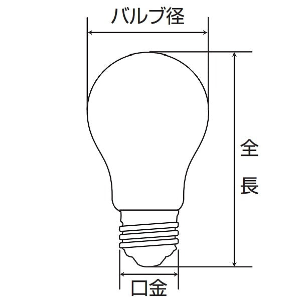 朝日電器（ELPA）　耐振電球 150W E26　クリア　【品番：EVP110V150WPS75C】