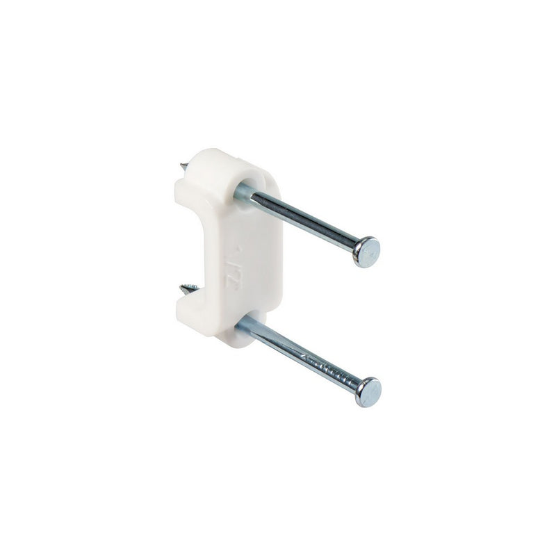【メール便対応】朝日電器（ELPA）　ケーブルステップル 5.3×12.5mm 5個入　【品番：KST-N19H】