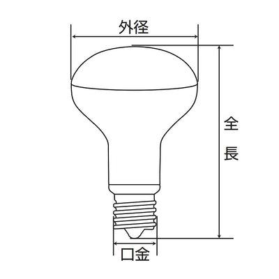 朝日電器（ELPA）　ミニレフランプタイプLED電球 E17　電球色　【品番：LDR4L-H-E17-G611】
