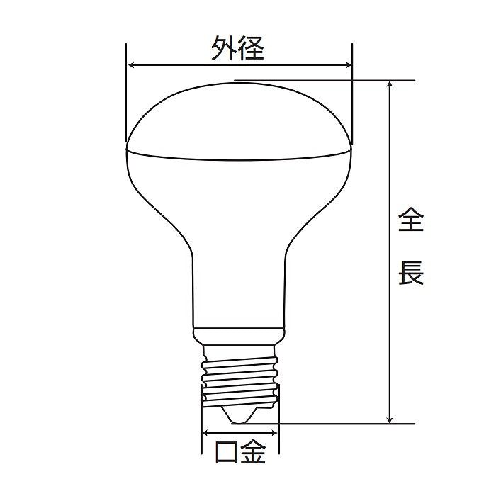 朝日電器（ELPA）　ミニレフランプタイプLED電球 E17　電球色　【品番：LDR4L-H-E17-G611】