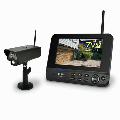 朝日電器（ELPA）　ワイヤレスカメラ&モニターセット　【品番：CMS-7001】