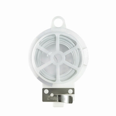 【メール便対応】朝日電器（ELPA）　ビニールタイ（カッター付） 10m　ホワイト　【品番：VT-10MH（WH）】