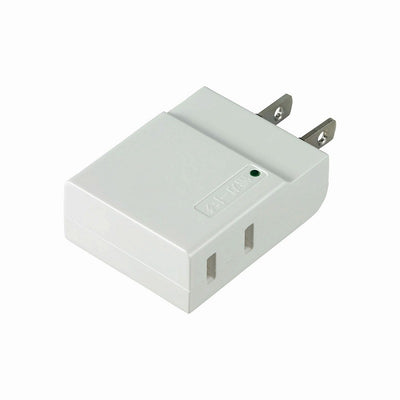 【メール便対応】朝日電器（ELPA）　コンパクトタップ 雷ガード付 2個口　ホワイト　【品番：A-CT002SB（W）】